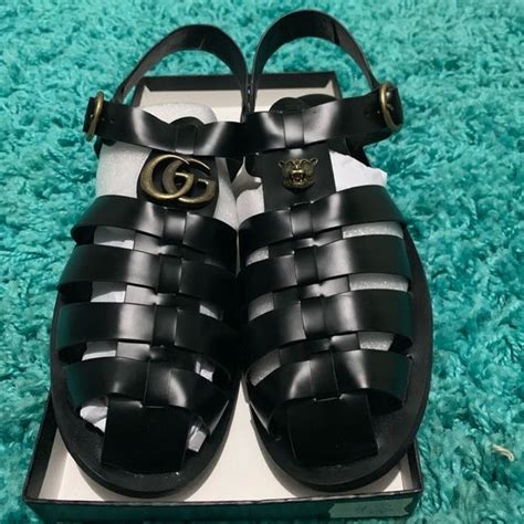 gucci sandles.|Gucci unisex sandals.